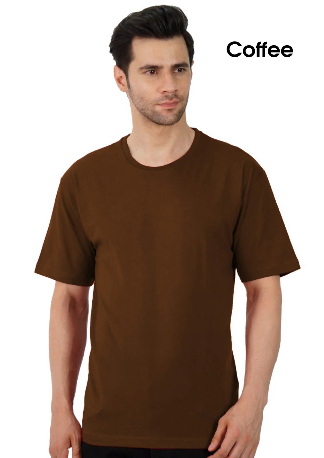 Round Neck Men's T-Shirts Double Biowash 180 GSM - View 2
